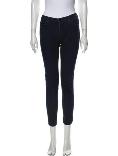 Pre-owned J Brand Low-rise Skinny Leg Jeans In Blue