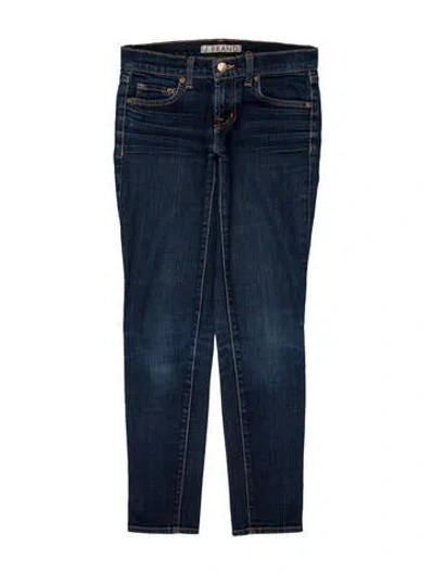 Pre-owned J Brand Low-rise Skinny Leg Jeans In Blue