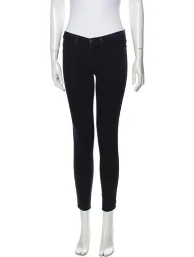Pre-owned J Brand Low-rise Skinny Leg Jeans In Blue