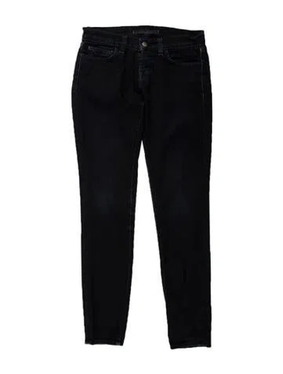 Pre-owned J Brand Low-rise Skinny Leg Jeans In Blue