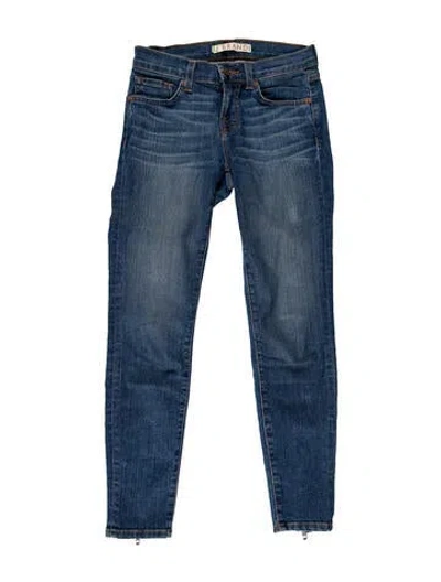 Pre-owned J Brand Low-rise Skinny Leg Jeans In Blue