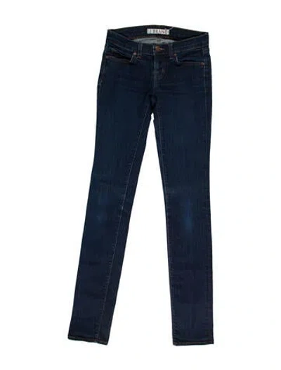 Pre-owned J Brand Low-rise Skinny Leg Jeans In Blue
