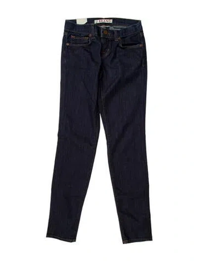 Pre-owned J Brand Low-rise Skinny Leg Jeans In Blue