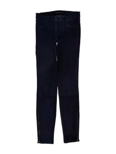 Pre-owned J Brand Low-rise Skinny Leg Jeans In Blue