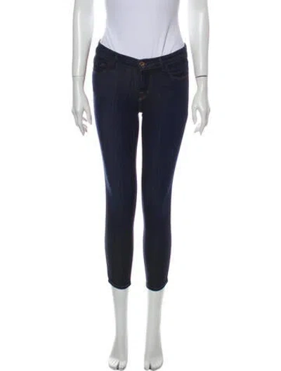Pre-owned J Brand Low-rise Skinny Leg Jeans In Blue