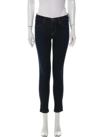 Pre-owned J Brand Low-rise Skinny Leg Jeans In Blue