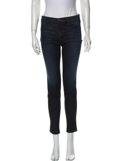 Pre-owned J Brand Low-rise Skinny Leg Jeans In Blue