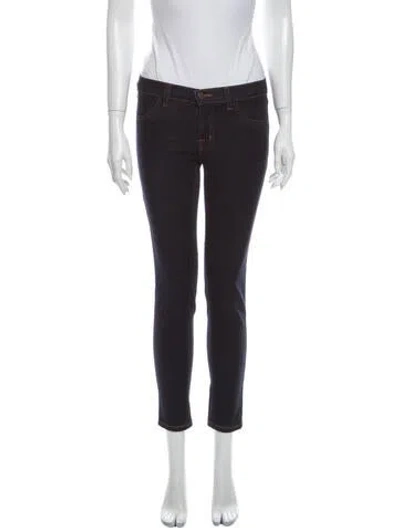 Pre-owned J Brand Low-rise Skinny Leg Jeans In Blue