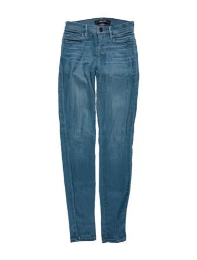 Pre-owned J Brand Low-rise Skinny Leg Jeans In Blue