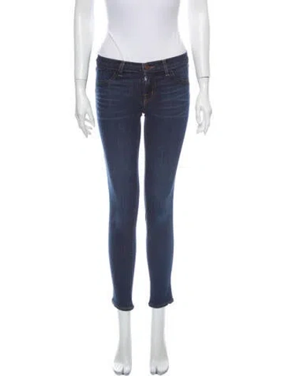 Pre-owned J Brand Low-rise Skinny Leg Jeans In Blue