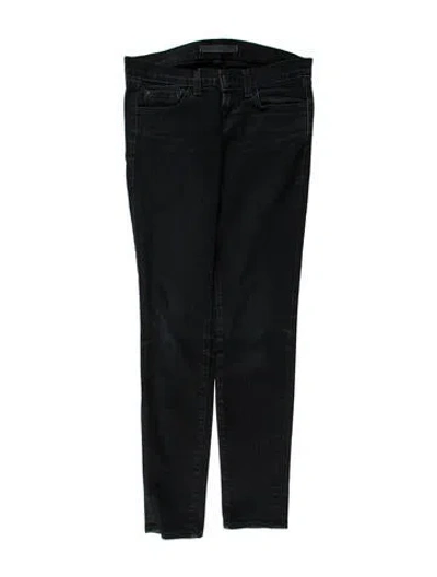 Pre-owned J Brand Low-rise Skinny Leg Jeans In Blue