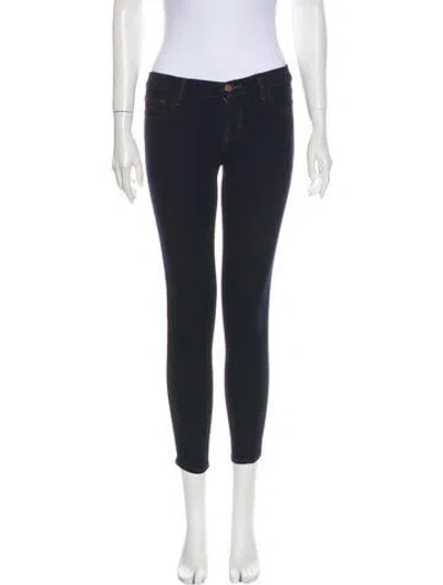 Pre-owned J Brand Low-rise Skinny Leg Jeans In Blue