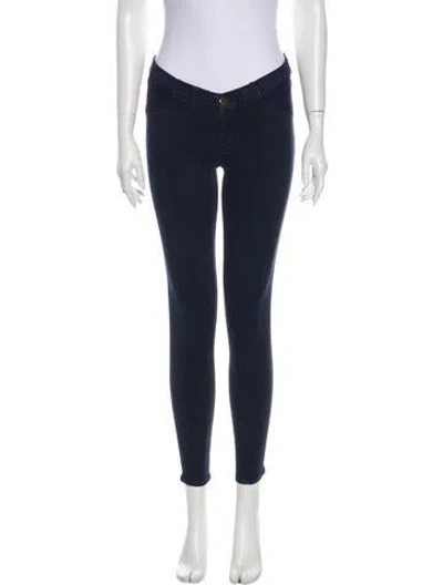 Pre-owned J Brand Low-rise Skinny Leg Jeans In Blue