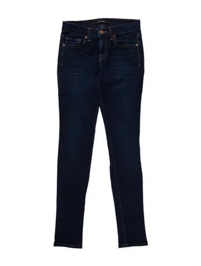 Pre-owned J Brand Low-rise Skinny Leg Jeans In Blue