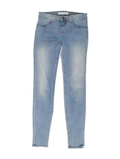 Pre-owned J Brand Low-rise Skinny Leg Jeans In Blue