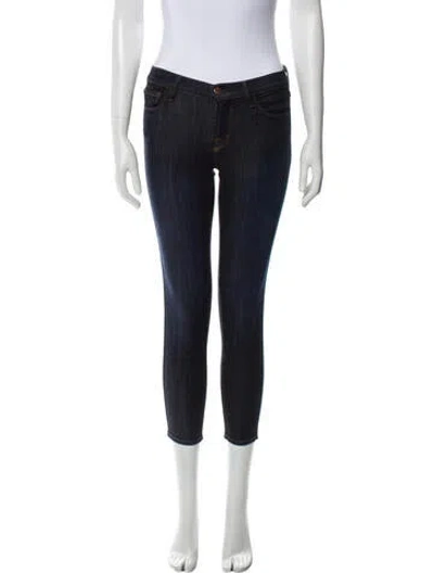 Pre-owned J Brand Low-rise Skinny Leg Jeans In Blue