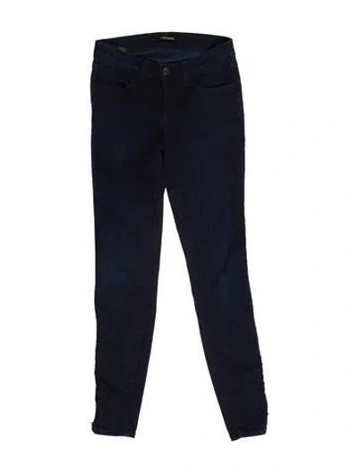 Pre-owned J Brand Low-rise Skinny Leg Jeans In Blue
