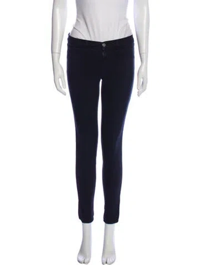 Pre-owned J Brand Low-rise Skinny Leg Jeans In Blue