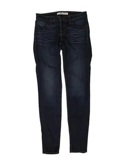 Pre-owned J Brand Low-rise Skinny Leg Jeans In Blue