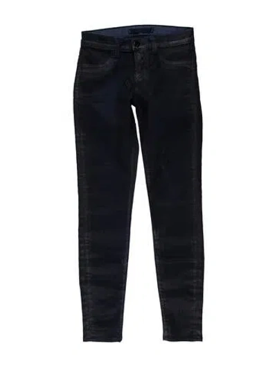 Pre-owned J Brand Low-rise Skinny Leg Jeans In Blue