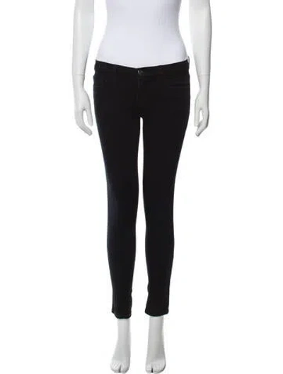 Pre-owned J Brand Low-rise Skinny Leg Jeans In Blue