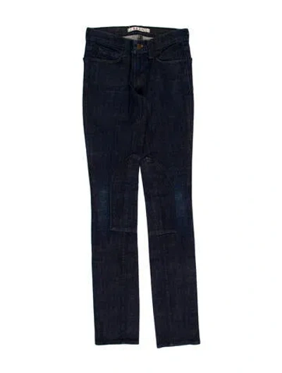 Pre-owned J Brand Low-rise Skinny Leg Jeans In Blue