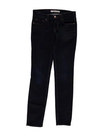 Pre-owned J Brand Low-rise Skinny Leg Jeans In Blue