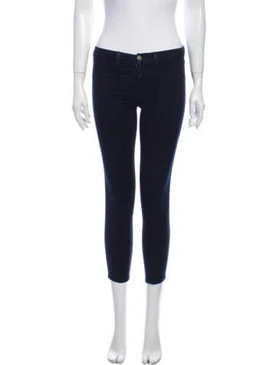 Pre-owned J Brand Low-rise Skinny Leg Jeans In Blue