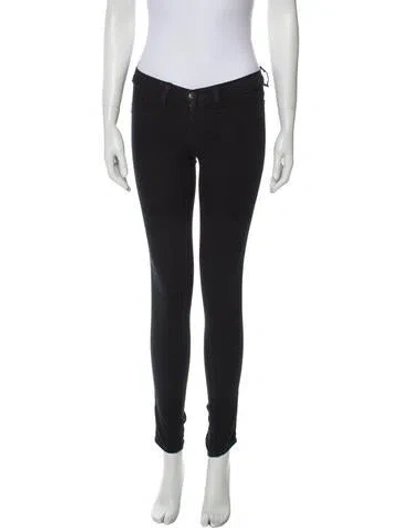 Pre-owned J Brand Low-rise Skinny Leg Jeans In Blue