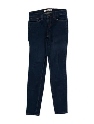 Pre-owned J Brand Low-rise Skinny Leg Jeans In Blue