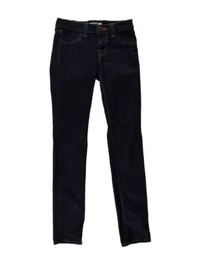 Pre-owned J Brand Low-rise Skinny Leg Jeans In Blue
