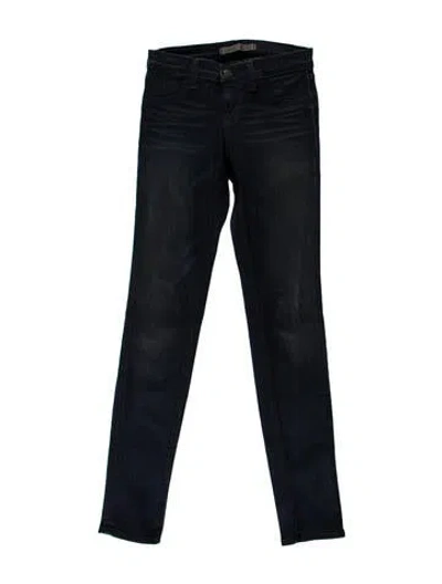 Pre-owned J Brand Low-rise Skinny Leg Jeans In Blue