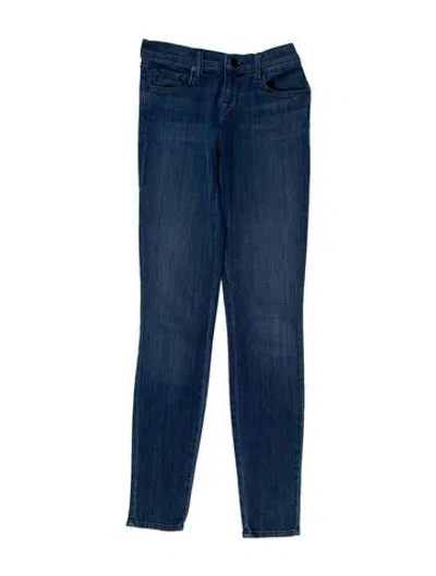 Pre-owned J Brand Low-rise Skinny Leg Jeans In Blue