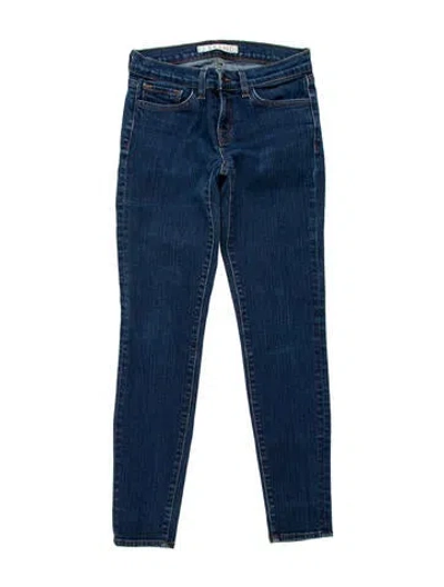 Pre-owned J Brand Low-rise Skinny Leg Jeans In Blue