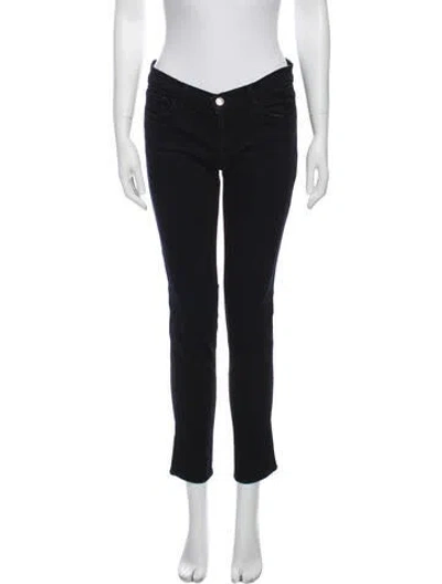 Pre-owned J Brand Low-rise Skinny Leg Jeans In Blue