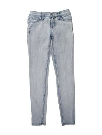 Pre-owned J Brand Low-rise Skinny Leg Jeans In Blue