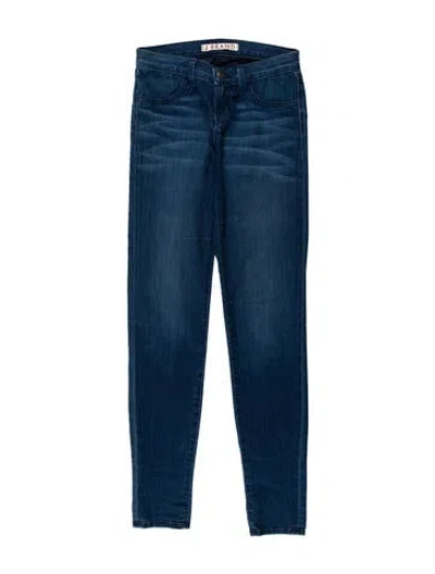 Pre-owned J Brand Low-rise Skinny Leg Jeans In Blue