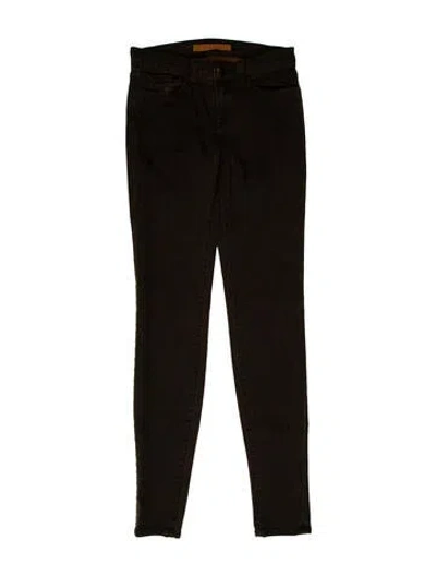 Pre-owned J Brand Low-rise Skinny Leg Jeans In Brown