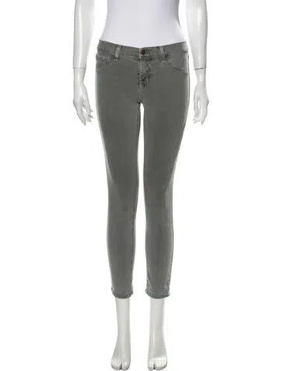 Pre-owned J Brand Low-rise Skinny Leg Jeans In Gray