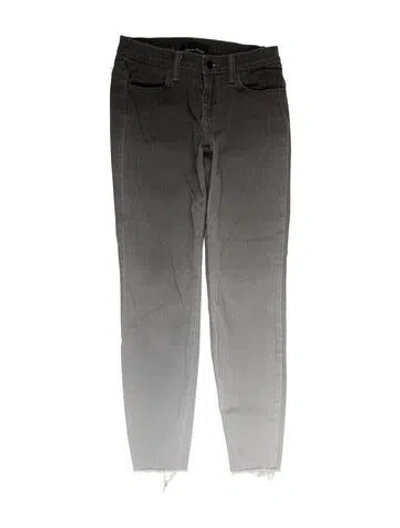 Pre-owned J Brand Low-rise Skinny Leg Jeans In Gray