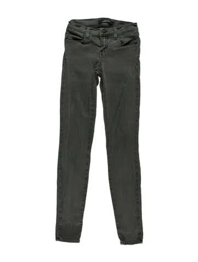 Pre-owned J Brand Low-rise Skinny Leg Jeans In Gray