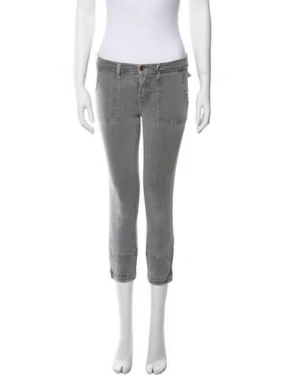 Pre-owned J Brand Low-rise Skinny Leg Jeans In Gray