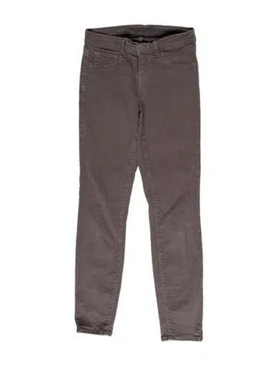 Pre-owned J Brand Low-rise Skinny Leg Jeans In Gray