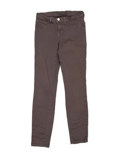 Pre-owned J Brand Low-rise Skinny Leg Jeans In Gray