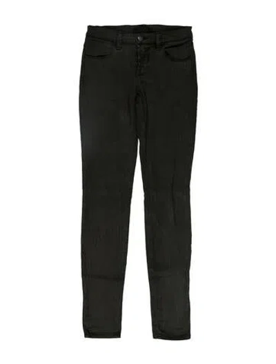 Pre-owned J Brand Low-rise Skinny Leg Jeans In Gray