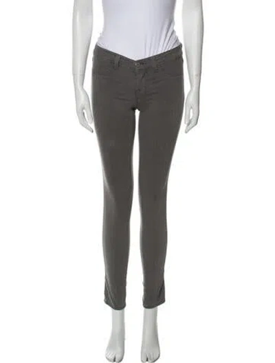 Pre-owned J Brand Low-rise Skinny Leg Jeans In Gray