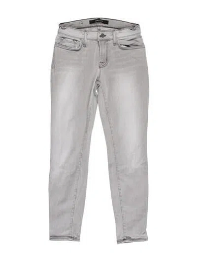 Pre-owned J Brand Low-rise Skinny Leg Jeans In Gray