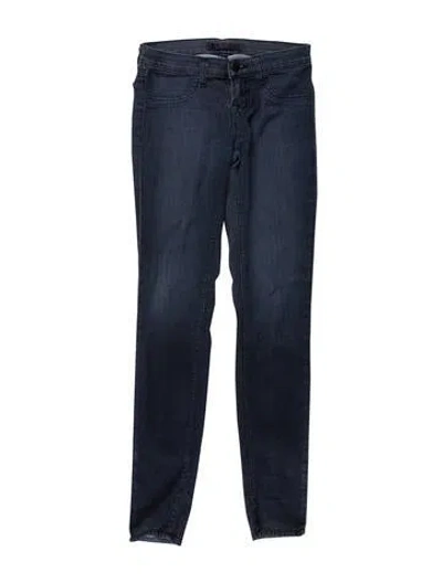 Pre-owned J Brand Low-rise Skinny Leg Jeans In Gray