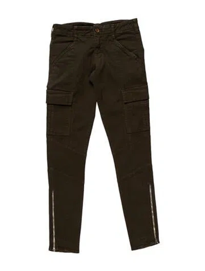 Pre-owned J Brand Low-rise Skinny Leg Jeans In Green