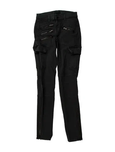 Pre-owned J Brand Low-rise Skinny Leg Jeans In Green